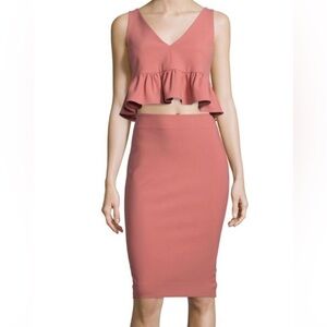 Elizabeth and James Blush peplum set
